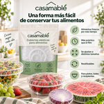 Cubiertas Elásticas Casamable™ – Adiós al Film, Conserva tus Alimentos Fácilmente