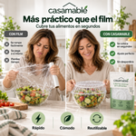 Cubiertas Elásticas Casamable™ – Adiós al Film, Conserva tus Alimentos Fácilmente