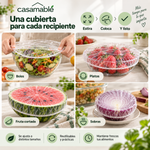 Cubiertas Elásticas Casamable™ – Adiós al Film, Conserva tus Alimentos Fácilmente