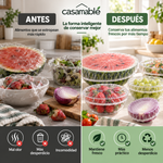 Cubiertas Elásticas Casamable™ – Adiós al Film, Conserva tus Alimentos Fácilmente