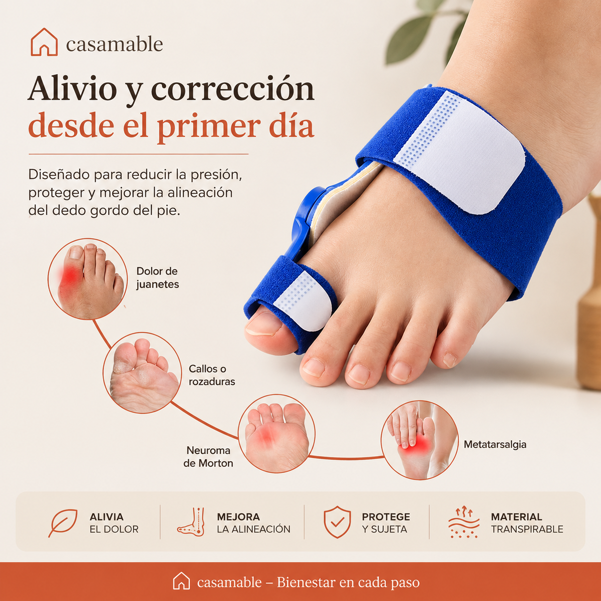 ¿El dolor de juanetes no te deja caminar tranquilo?