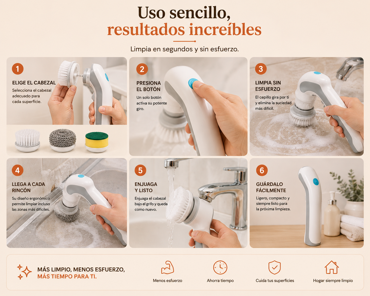 🧽 ¿Cansado de frotar y frotar?