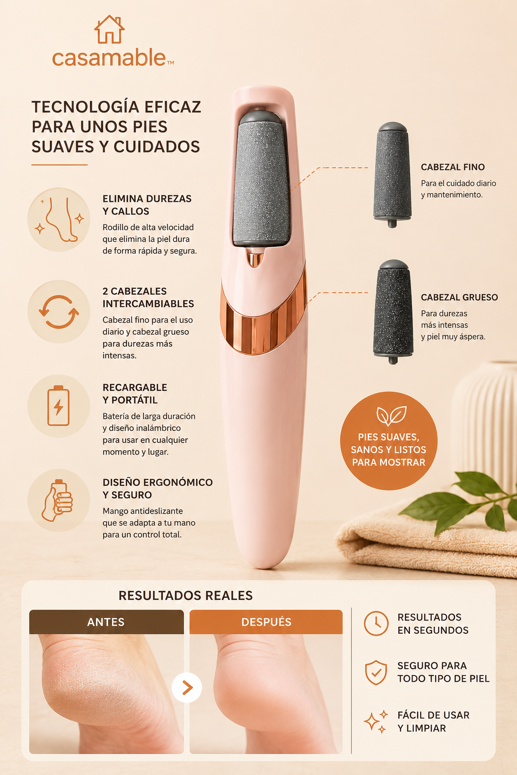 Casamable™ | Elimina Durezas en Segundos 3 en 1