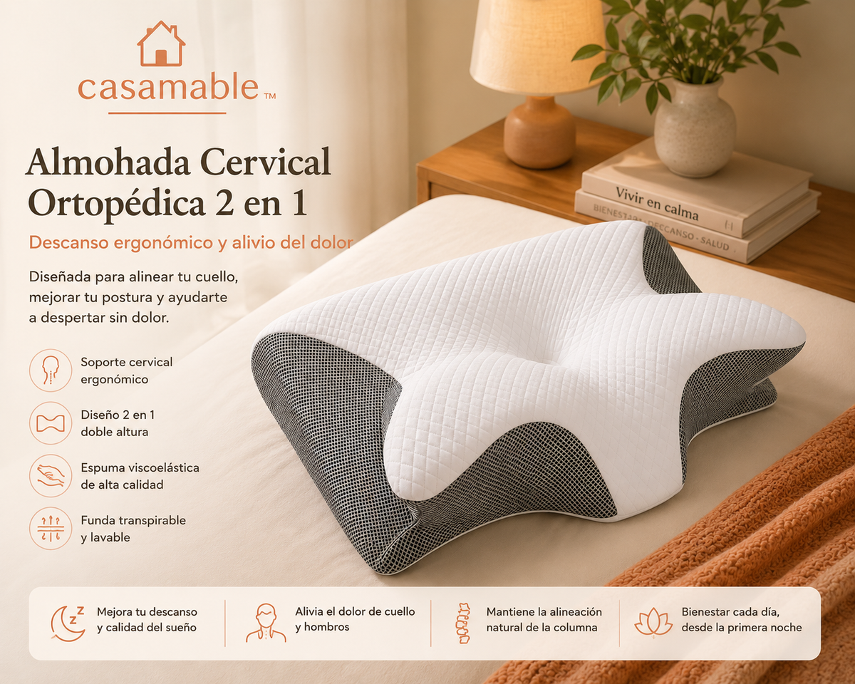 Casamable™ | Almohada Cervical Ortopédica