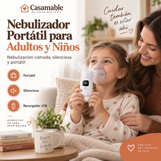 Nebulizador Portátil Casamable™ – Facilidad para Respirar en Segundos