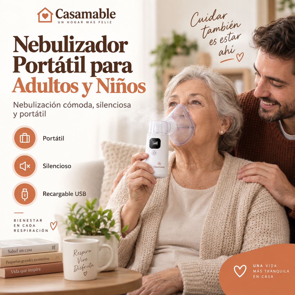 Nebulizador Portátil Casamable™ – Facilidad para Respirar en Segundos
