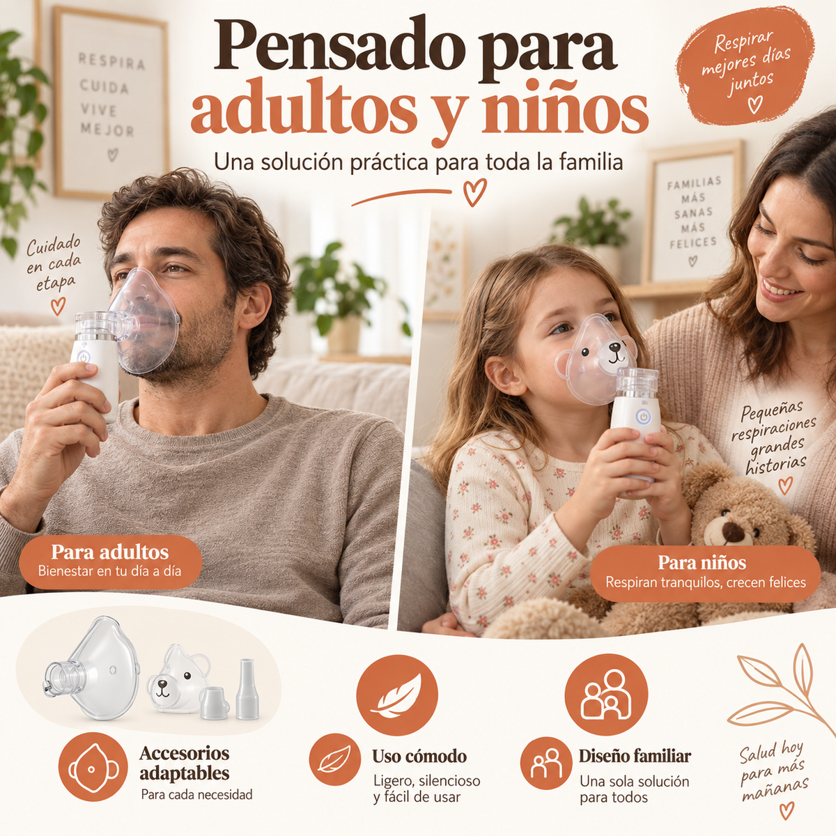 Nebulizador Portátil Casamable™ – Facilidad para Respirar en Segundos