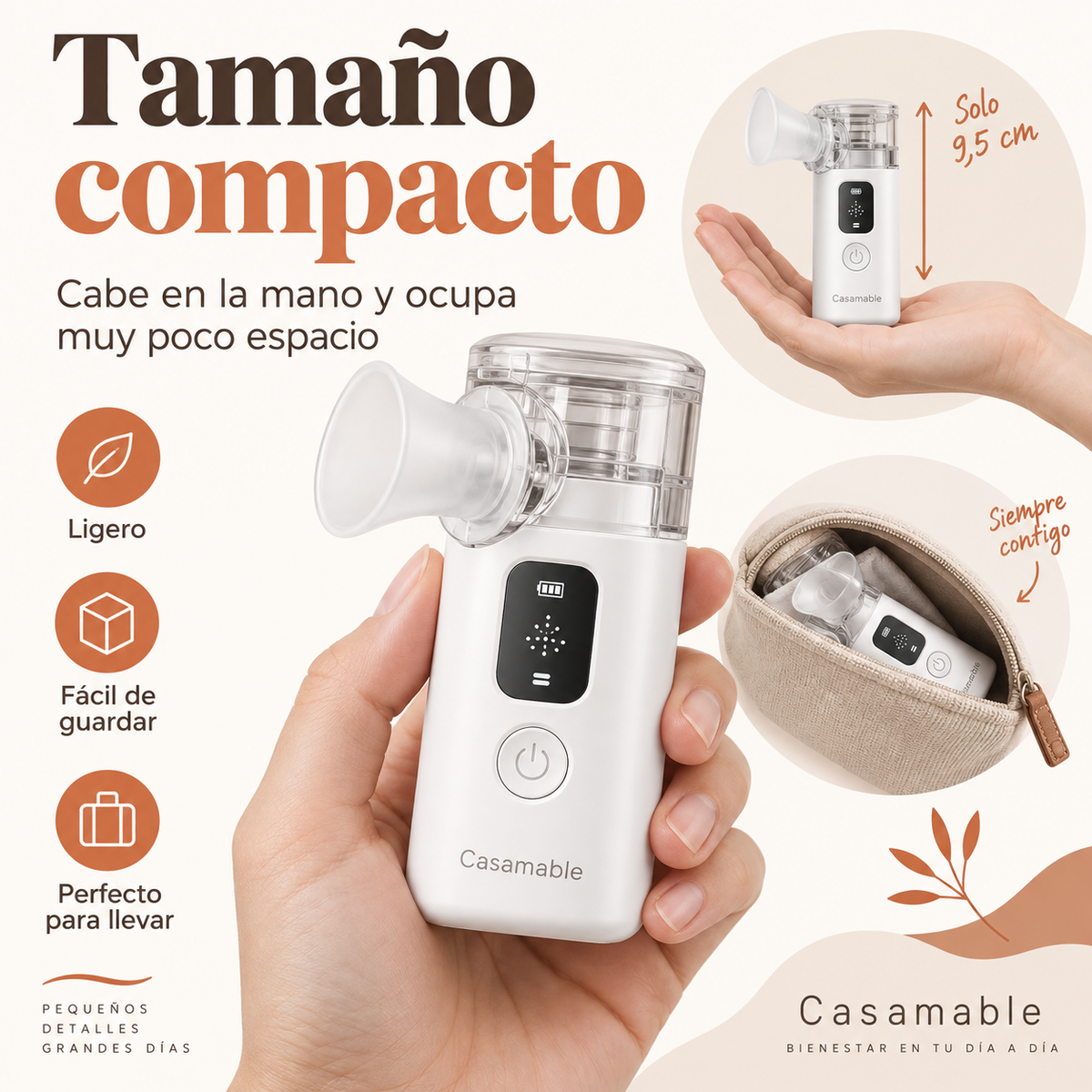 Nebulizador Portátil Casamable™ – Facilidad para Respirar en Segundos
