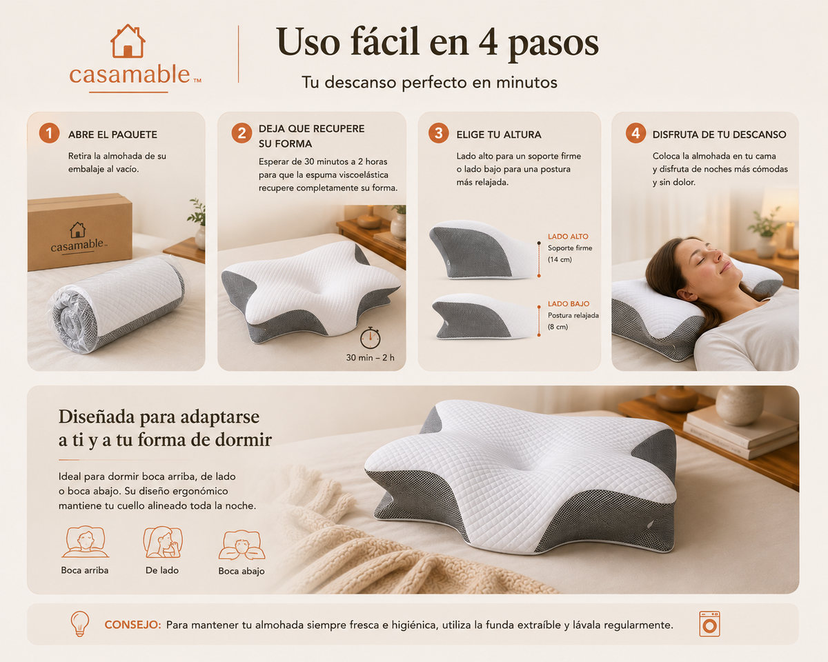 Casamable™ | Almohada Cervical Ortopédica