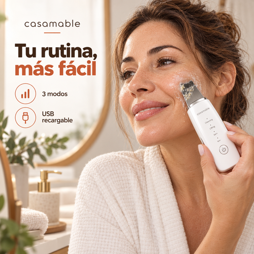 Limpiador Facial Ultrasónico Casamable™ – Limpieza Profunda en segundos